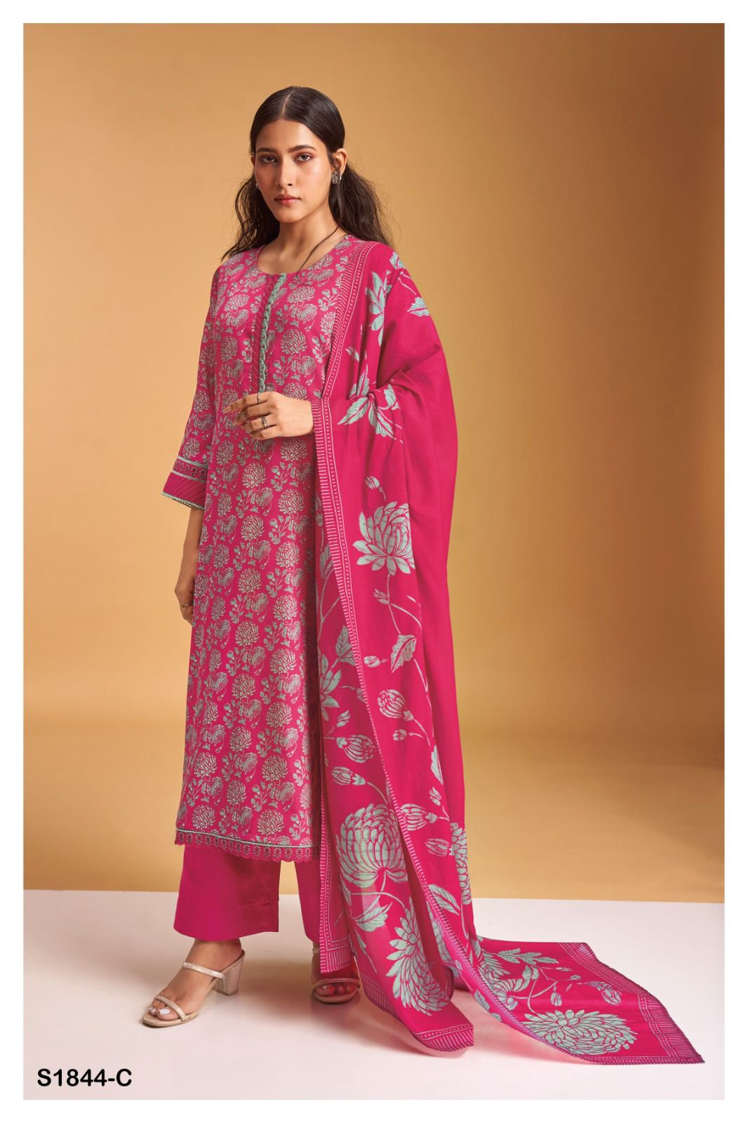 Bansuri 1844 By Ganga Printed Salwar Suits Catalog
